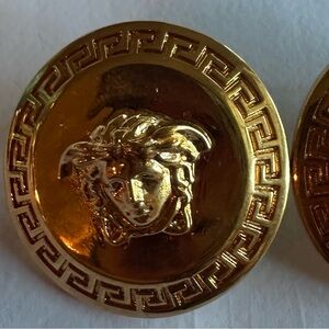 Beautiful Versace earrings made in Italy, very elegant Cardi B favorite